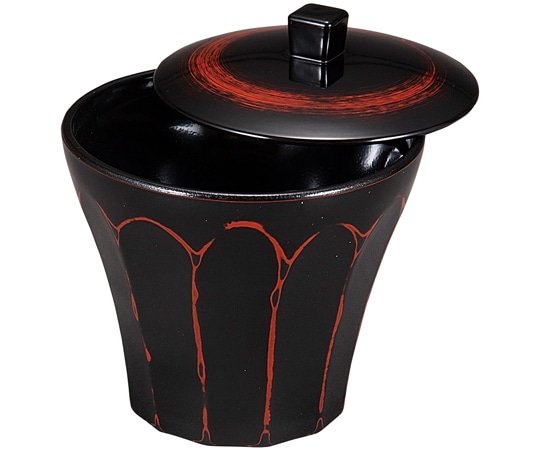 福井クラフト 耐熱2.8寸 荒彫小町カップ セット 曙 内黒 31005390 1個（ご注文単位1個）【直送品】