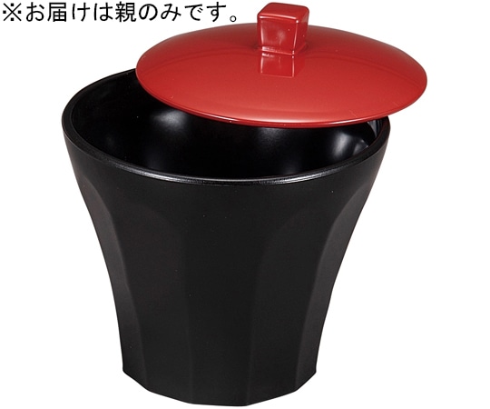 福井クラフト 耐熱2.8寸 荒彫小町カップ 親のみ 総黒 31005382 1個（ご注文単位1個）【直送品】