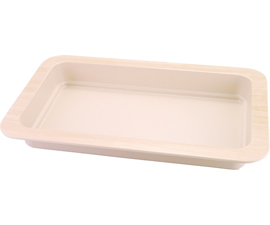 福井クラフト メラミン 1/1長角深皿 クリーム木目 80116430 1個（ご注文単位1個）【直送品】