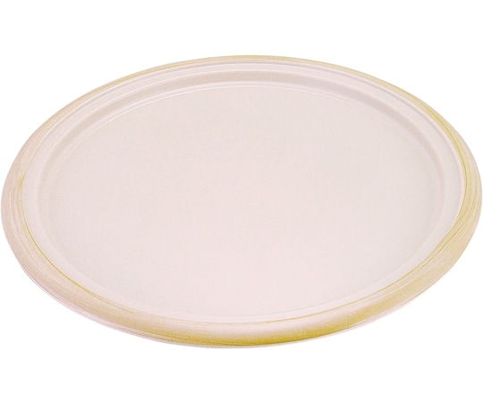 福井クラフト メラミン φ405丸浅皿 クリーム木目 80116480 1個（ご注文単位1個）【直送品】