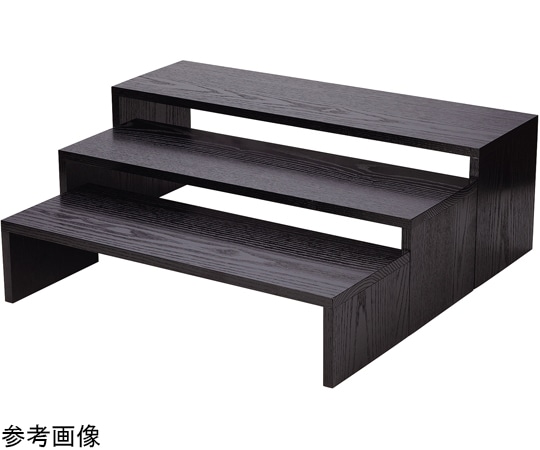 福井クラフト 木製コの字什器 600×H170 ブラック 80113410 1個（ご注文単位1個）【直送品】