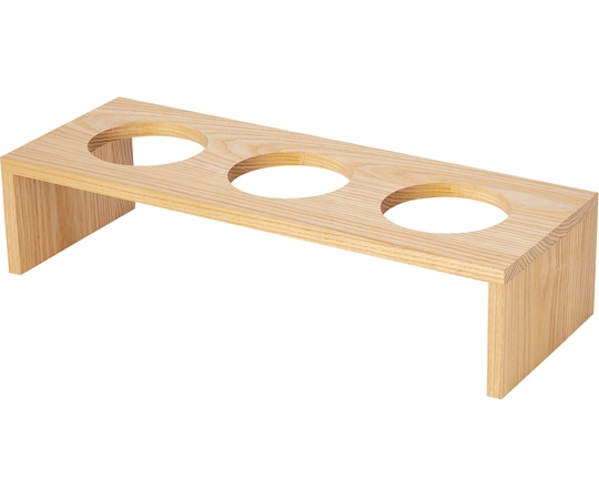 福井クラフト 木製穴あきコの字什器 550×H125(φ120)白木 80113440 1個（ご注文単位1個）【直送品】