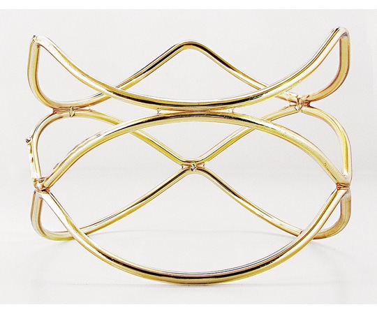 福井クラフト ウェーブスタンド(ハイタイプ)ゴールド φ200*H150 50002020 1個（ご注文単位1個）【直送品】