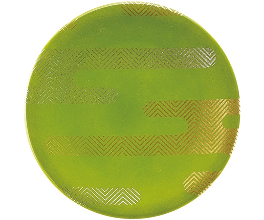 福井クラフト A150寿司皿 ライトグリーン 雲波 13000144 1個（ご注文単位1個）【直送品】