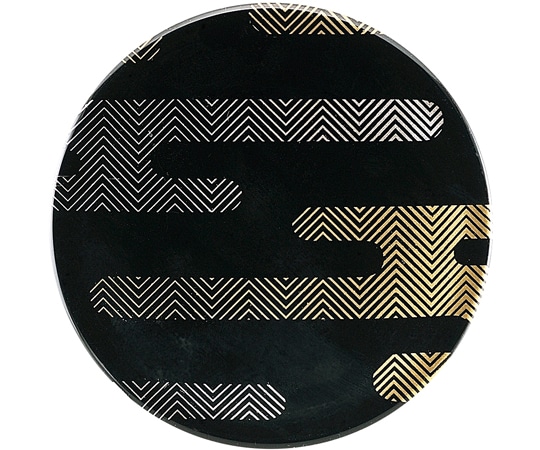 福井クラフト A150寿司皿 ブラック 雲波 13000146 1個（ご注文単位1個）【直送品】