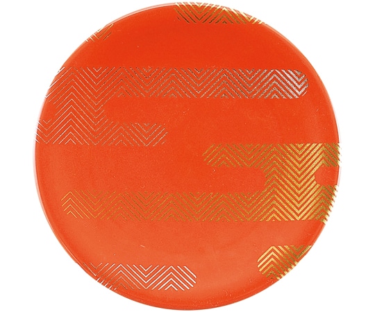 福井クラフト A150寿司皿 オレンジ 雲波 13000147 1個（ご注文単位1個）【直送品】