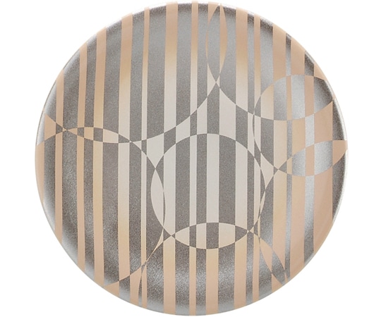 福井クラフト 耐熱φ150寿司皿 オレンジボカシ銀粉蒔 12040010 1個（ご注文単位1個）【直送品】