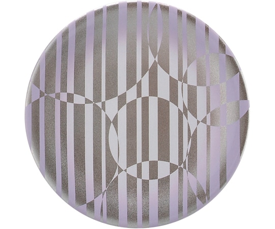 福井クラフト 耐熱φ150寿司皿 パープルボカシ銀粉蒔 12040030 1個（ご注文単位1個）【直送品】