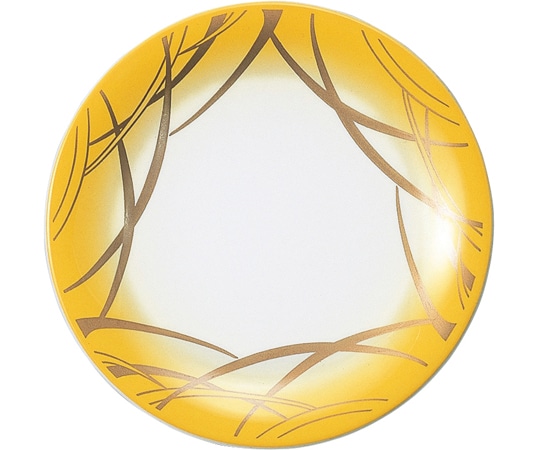 福井クラフト A150寿司皿 イエロー ぼかし朝つゆ 12015905 1個（ご注文単位1個）【直送品】