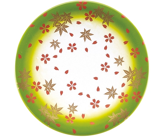 福井クラフト A150寿司皿 グリーン ぼかし春秋 13000096 1個（ご注文単位1個）【直送品】