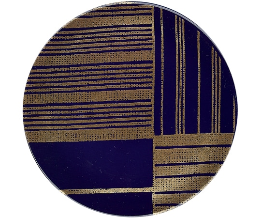 福井クラフト A150寿司皿 紺金絣格子 12042600 1個（ご注文単位1個）【直送品】