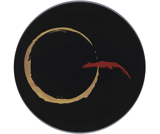 福井クラフト A150寿司皿 黒 変り一筆 12042380 1個（ご注文単位1個）【直送品】