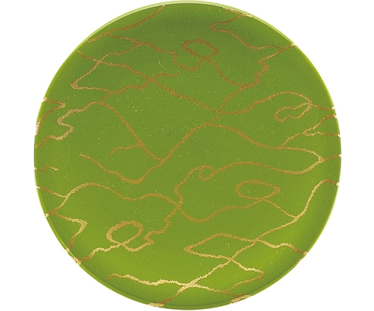 福井クラフト A150寿司皿 ライト緑 金の河 13000138 1個（ご注文単位1個）【直送品】