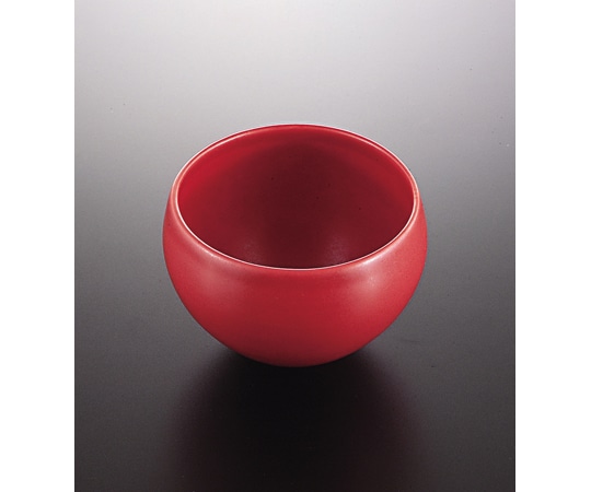 福井クラフト 有田焼 3.2寸 深型玉小鉢 赤マット 80508250 1個（ご注文単位1個）【直送品】