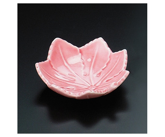 福井クラフト 陶)紅葉小皿 ピンク 89669940 1個（ご注文単位1個）【直送品】