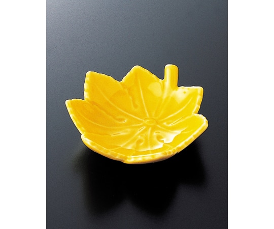 福井クラフト 陶)紅葉小皿 黄 89669930 1個（ご注文単位1個）【直送品】