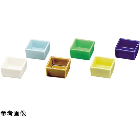 福井クラフト 陶)5.0cm 角珍味 ルリ 93017860 1個（ご注文単位1個）【直送品】