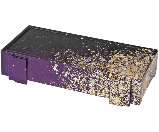 福井クラフト 9.5寸 足付安城盛器 箔舞踊 46201720 1個（ご注文単位1個）【直送品】