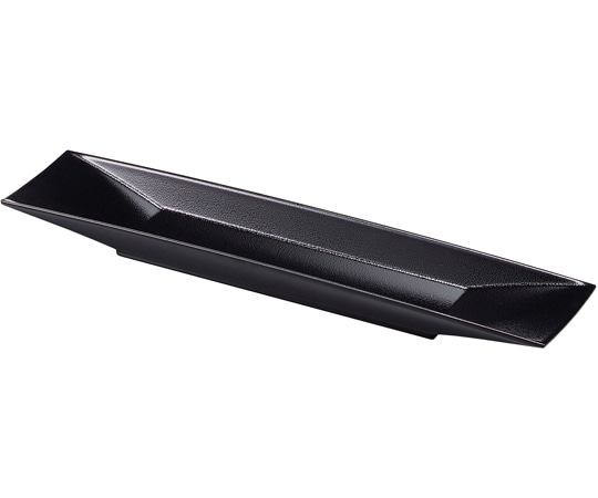 福井クラフト 尺5 長角舟型盛器 ゆず天目黒裏黒 51019730 1個（ご注文単位1個）【直送品】