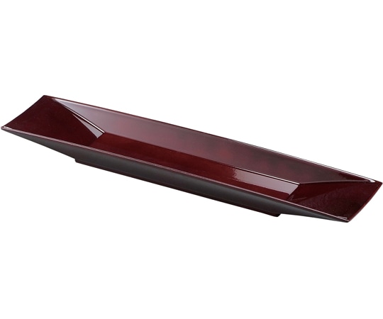 福井クラフト 尺5 長角舟型盛器 溜SH塗裏黒塗 51019760 1個（ご注文単位1個）【直送品】