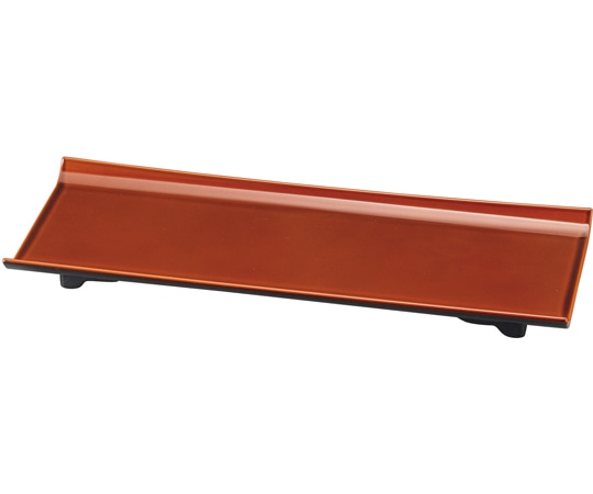 福井クラフト 尺2 長手春日盛器 漆調春慶L型足付 51272135 1個（ご注文単位1個）【直送品】