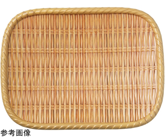 福井クラフト 30cm ゴザ目長角ザル(中)(メラミン) 83360850 1個（ご注文単位1個）【直送品】