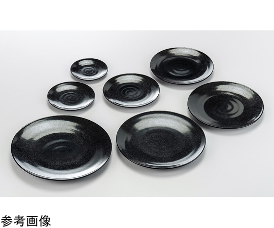 福井クラフト メラミン φ300 丸盛皿黒ザラ目 51407750 1個（ご注文単位1個）【直送品】