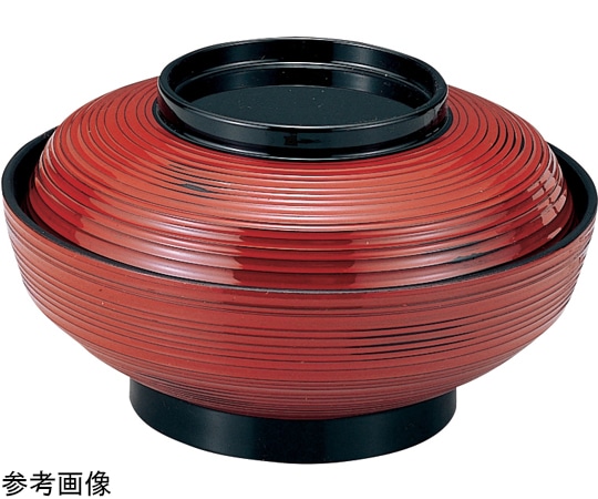 福井クラフト 耐熱6寸 平蓋物 根来 内黒 31000070 1個（ご注文単位1個）【直送品】