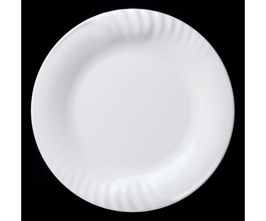 福井クラフト 35.2cm レリーフ丸プレート 白グロス 83361160 1個（ご注文単位1個）【直送品】