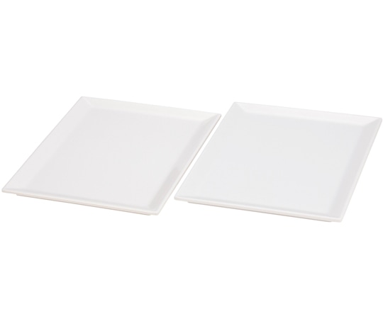 福井クラフト 32.5cm 長角スクエアプレート 白グロス 83360410 1個（ご注文単位1個）【直送品】