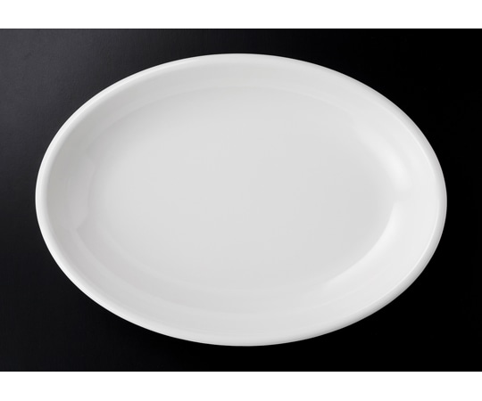 福井クラフト メラミン 50cm 玉渕小判深鉢 ホワイト 51354040 1個（ご注文単位1個）【直送品】