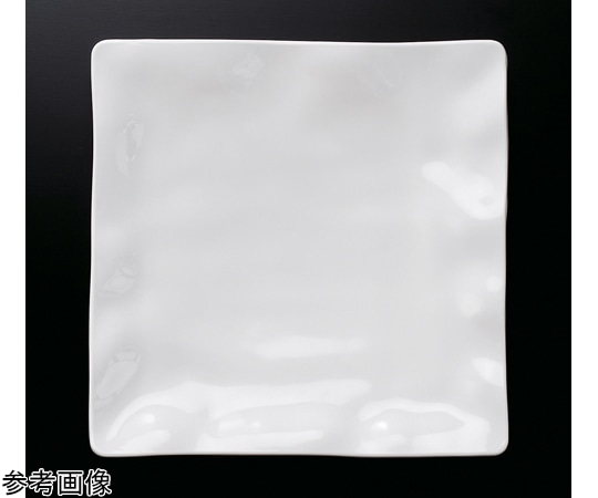 福井クラフト メラミン 41cm 波渕角盛皿 ホワイト 51353790 1個（ご注文単位1個）【直送品】