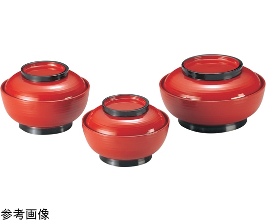 福井クラフト TA5寸 乱引三日月丼 朱ツバ黒 33601450 1個（ご注文単位1個）【直送品】