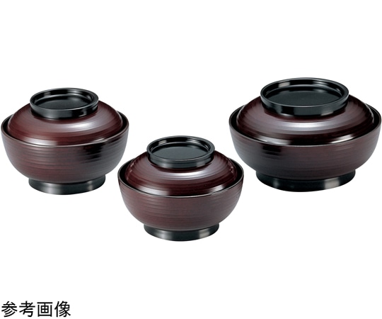 福井クラフト TA4.5寸 乱引三日月丼 溜内黒 33500700 1個（ご注文単位1個）【直送品】