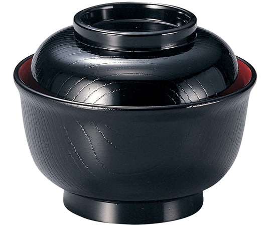 福井クラフト 姫木目丼 黒内朱 33100610 1個(ご注文単位1個)【直送品】