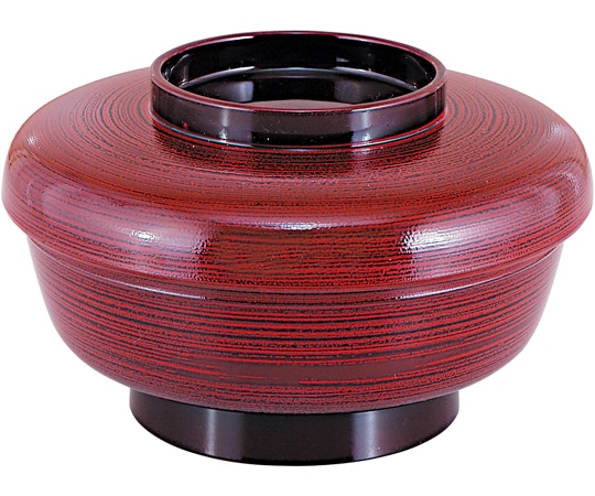 福井クラフト やすらぎミニ丼 溜はじき刷毛内朱(蓋親) 41000060 1個(ご注文単位1個)【直送品】