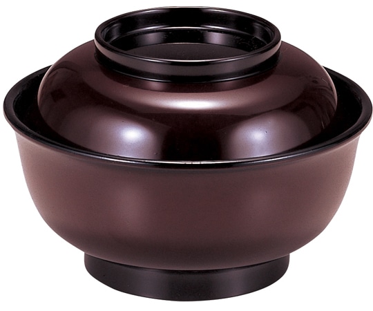 福井クラフト 神楽無地丼 溜内黒天黒 12025870 1個(ご注文単位1個)【直送品】