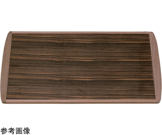 福井クラフト 木)42cm 銘木敷オーバルマット 黒檀 17313120 1個（ご注文単位1個）【直送品】