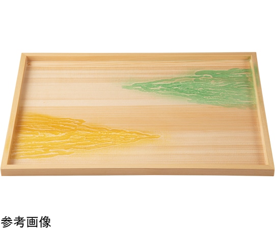 福井クラフト 木)尺4 長角御神前盆 雲海クリアー仕上 16915230 1個（ご注文単位1個）【直送品】