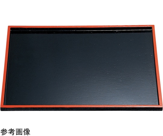 福井クラフト 木)尺4 切立長手盆 黒天朱 17280730 1個（ご注文単位1個）【直送品】
