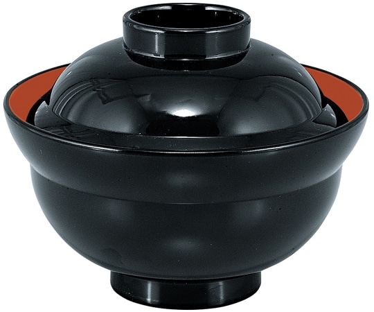 福井クラフト 耐熱4.6寸 かがみ椀 黒 内朱 32015850 1個（ご注文単位1個）【直送品】