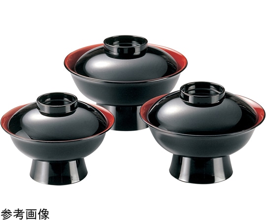 福井クラフト 6.0寸 飛龍椀(蓋親)黒内朱 33102290 1個（ご注文単位1個）【直送品】