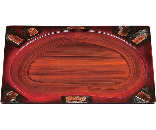 福井クラフト 木)内そら豆型盆 ミラノ 16913820 1個（ご注文単位1個）【直送品】