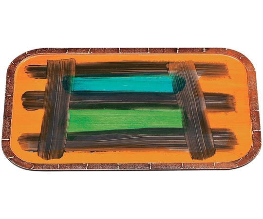 福井クラフト 木)隅丸盆 インカ 16913800 1個（ご注文単位1個）【直送品】