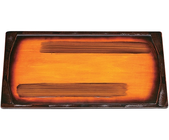 福井クラフト 木)内矢羽根型盆 シチリア 16913910 1個（ご注文単位1個）【直送品】