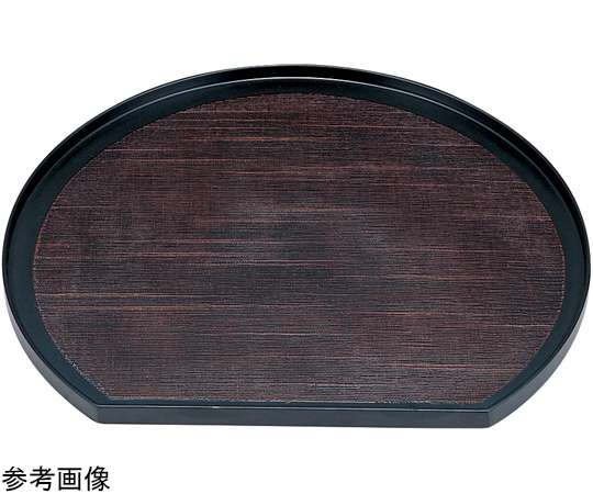 福井クラフト 木)尺3 布目半月盆 曙 50301390 1個（ご注文単位1個）【直送品】