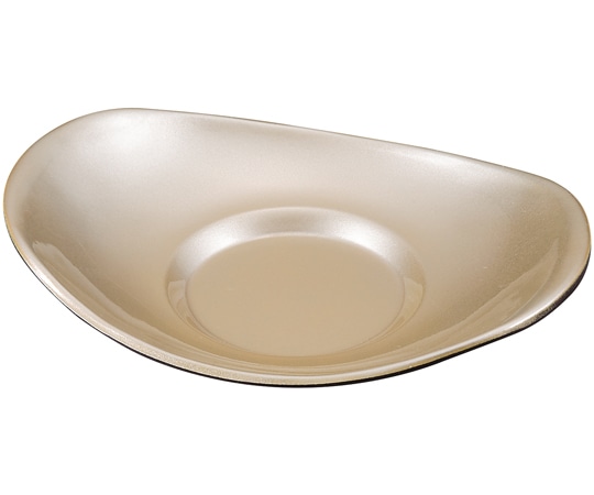 福井クラフト 4.5寸 小判茶托 銀透き 80604260 1個（ご注文単位1個）【直送品】