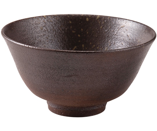 福井クラフト 越前焼平抹茶碗 茶 55300010 1個（ご注文単位1個）【直送品】