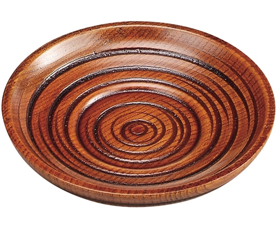 福井クラフト 14cm 乱彫りソーサー 栃 85915890 1個（ご注文単位1個）【直送品】