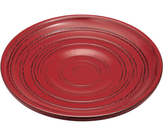 福井クラフト 乱彫りソーサー 吟朱 81258297 1個（ご注文単位1個）【直送品】